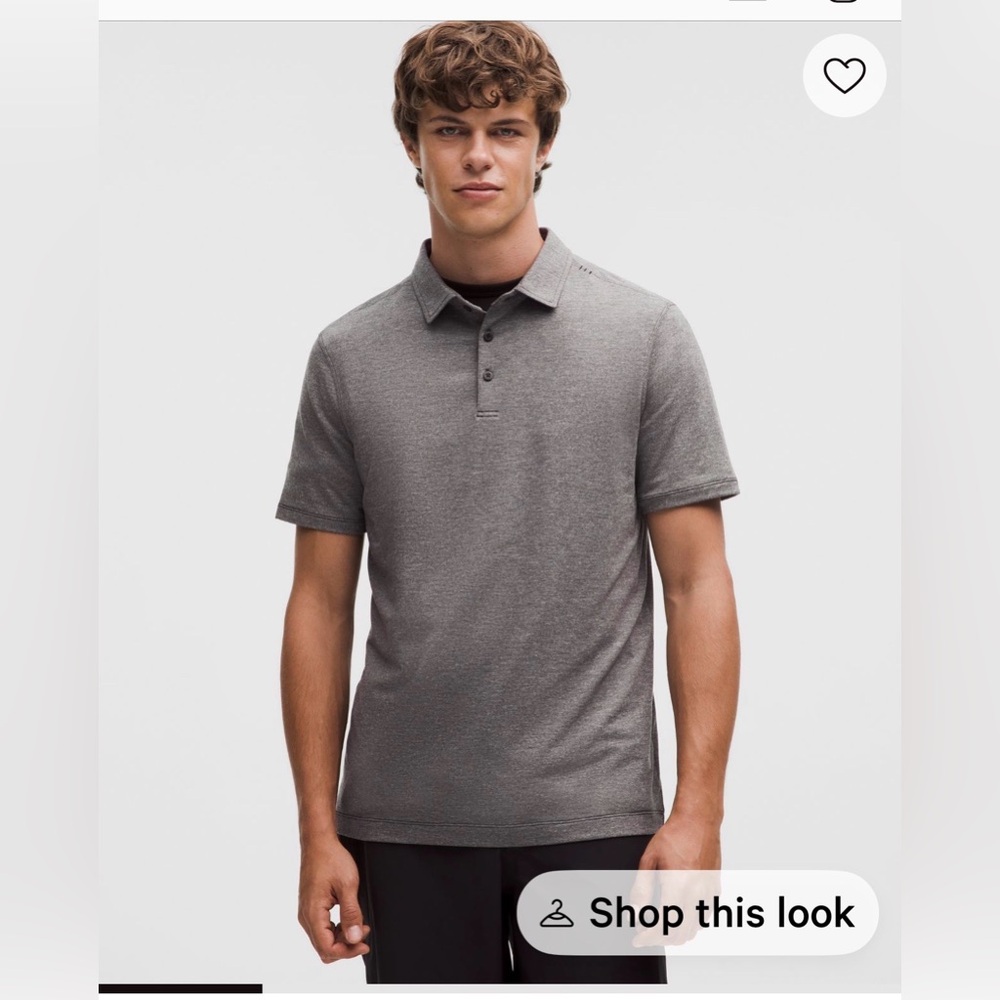 Lululemon Men’s Polo Shirt - Evolution Polo Pique / Gray